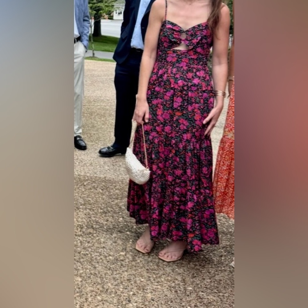 Floral maxi dress wedding guest